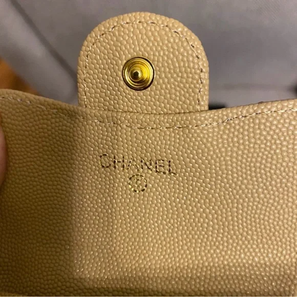 Chanel Gold Quilted Wallet - Picture 2 of 7